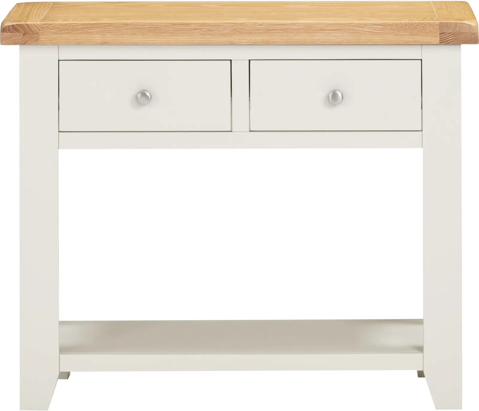 Seconique Windsor 2 Drawer Console Table (Fully Assembled) in Ivory 4