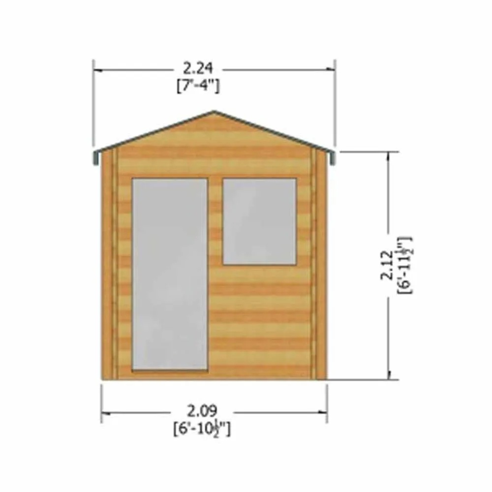 Shires Avesbury 19 mm Log Cabin 10 x 10 Feet in Blue 3