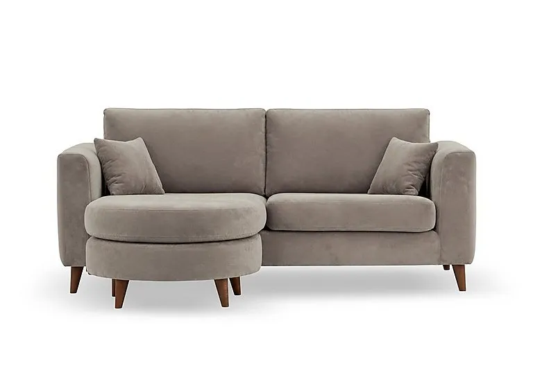 Erin 3 Seater Fabric Sofa with Reversible Chaise End - Sofas and Armchairs - In Time for Christmas