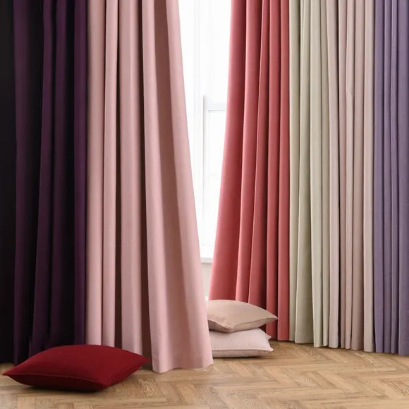 Luna Brushed Eyelet Curtains (Blackout Thermal Available) 6
