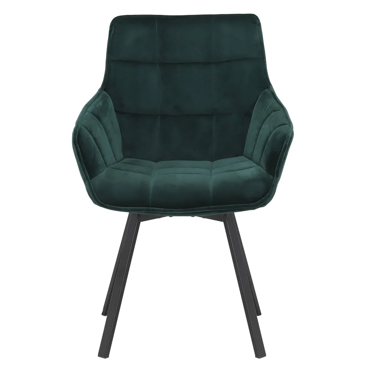 Jasper Leisure Swivel Dining Chair, Green Velvet | Barker & Stonehouse 4