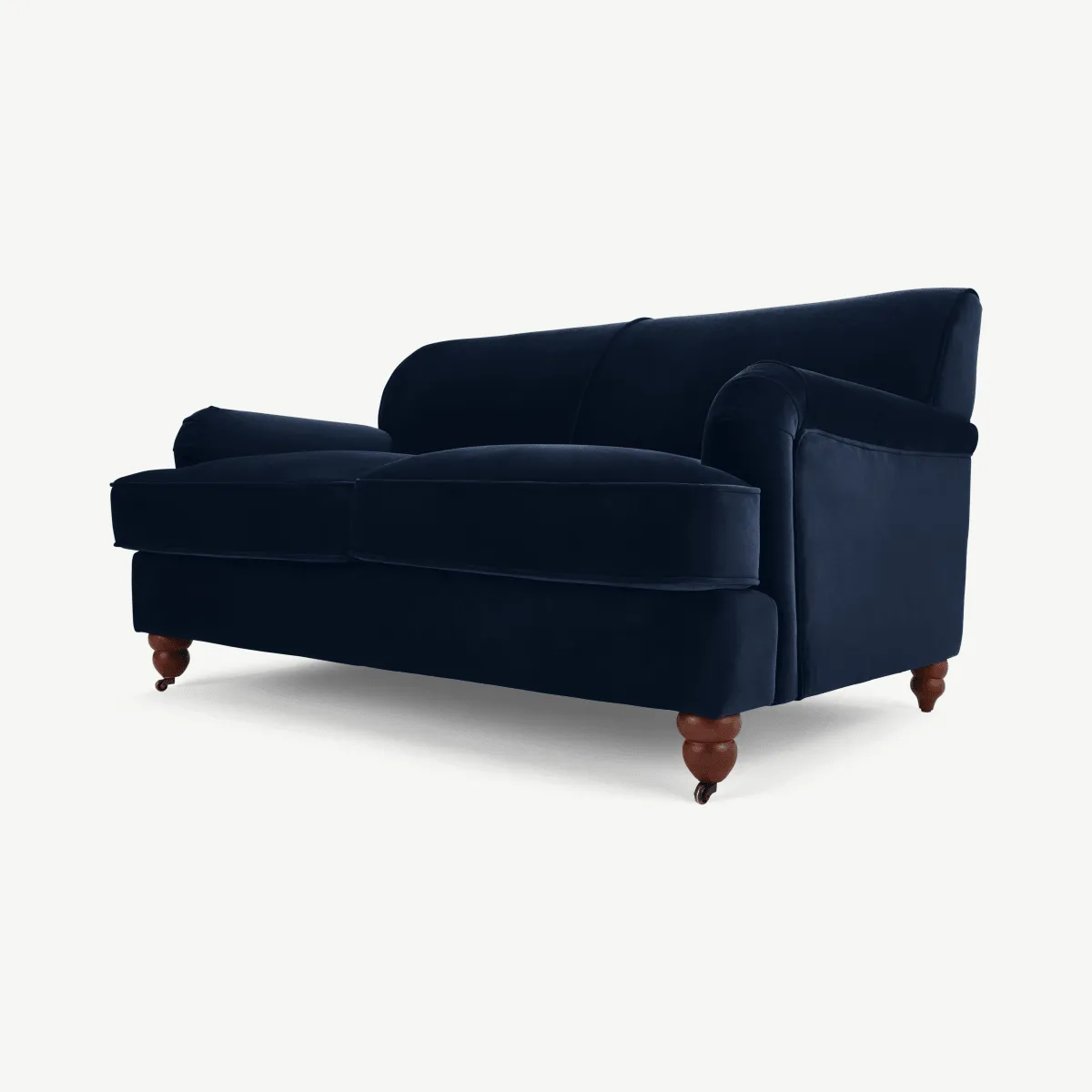 Orson 2 Seater Sofa,  Ink Blue Velvet