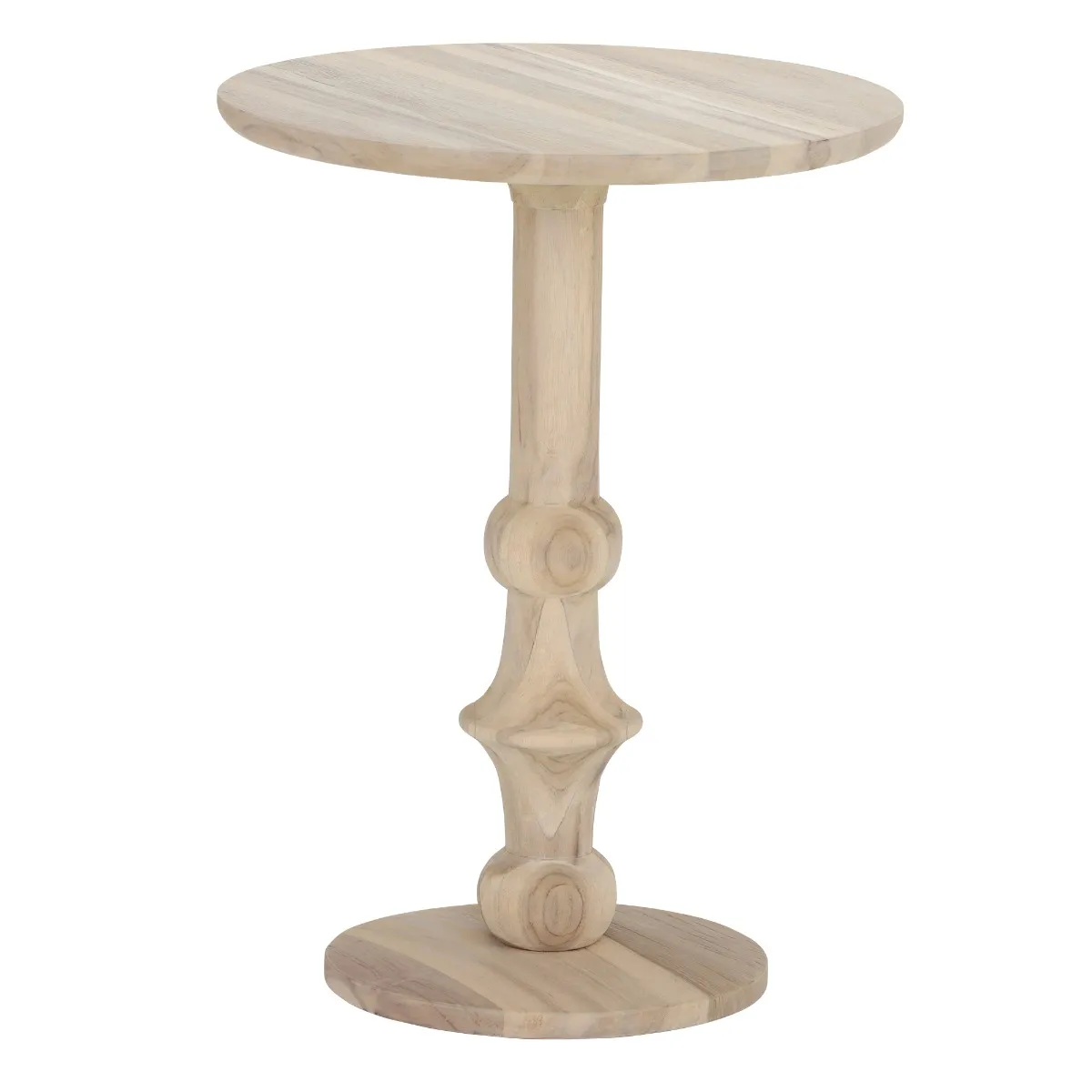 Positano Garden Lamp Table, Aged Teak