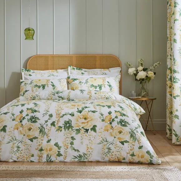 Hidcote Peonies Polycotton Duvet Cover & Pillowcase Set 1