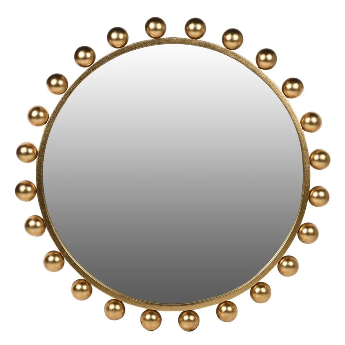 Gold Bobble Mirror, Round Glass | Barker & Stonehouse