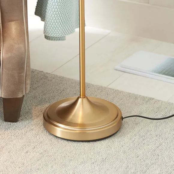 Endon Collection Classic Flexi Task Floor Lamp Brushed Aged Brass Plate 1X Gu10, Gold 3