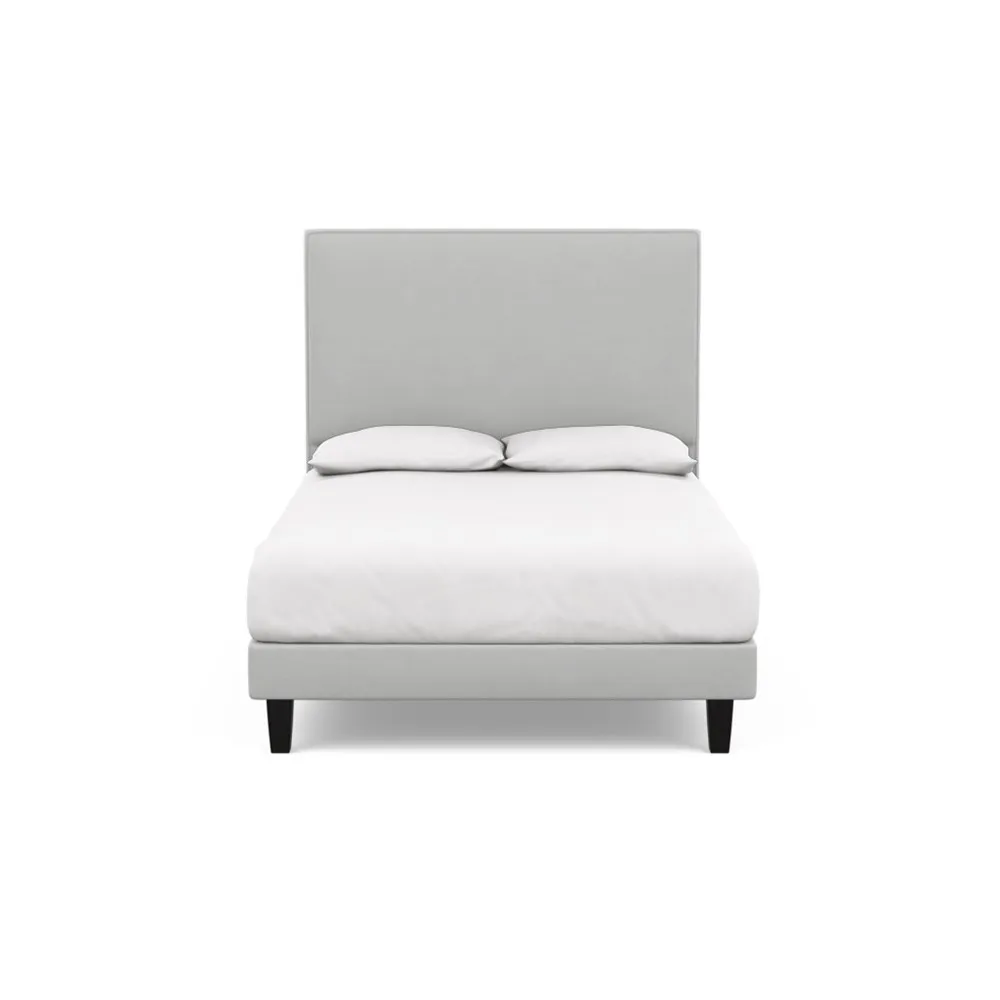 Heal's Heal's Shallow Divan Double Cotton Cloud Dark Solid Wood Feet