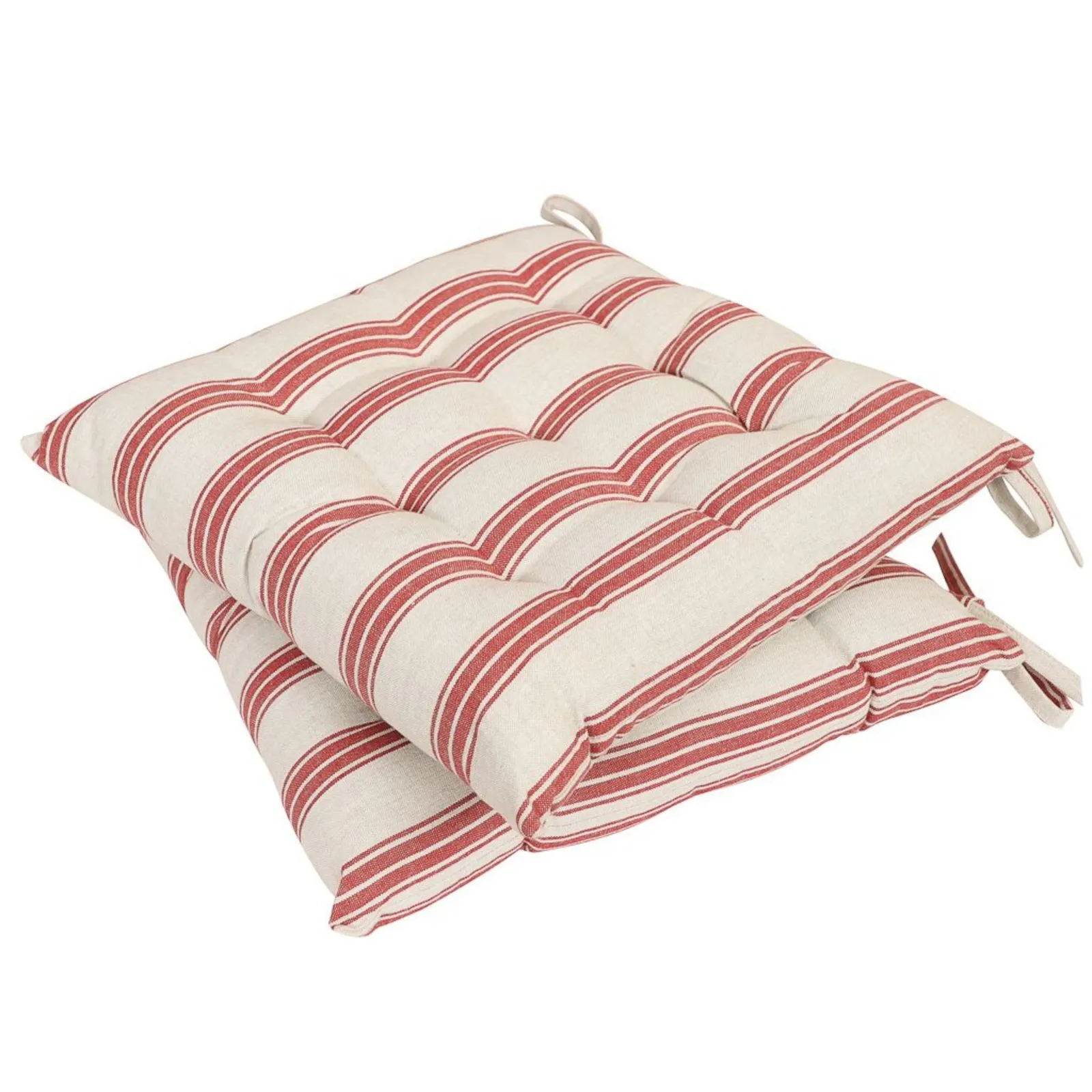 Dibor Vintage Large Cream Arched Outdoor Garden Furniture Companion Seat Bench with Free Set of 2 Red Seat Pad Cushions 5