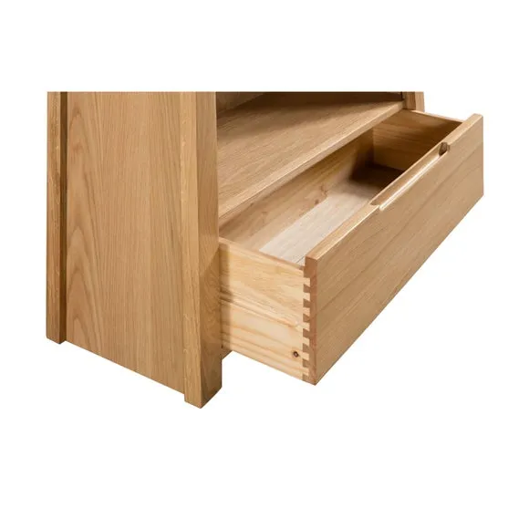 Curve TV Unit, Oak for TVs up to 50" 6