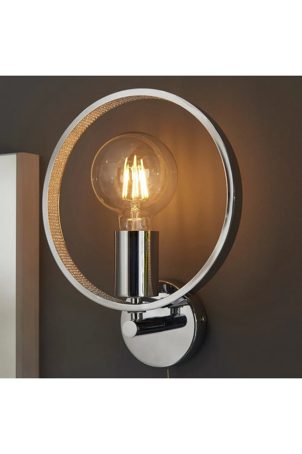 Netlighting Merola Contemporary Designer Crystal LED Wall Light Chrome Warm White IP44 in Clear 4