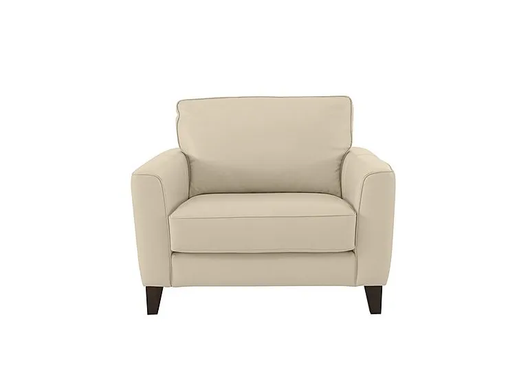 Brondby NC Leather Cuddle Chair - BV Bisque