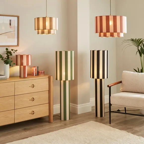 Beatrice Striped Table Lamp 6