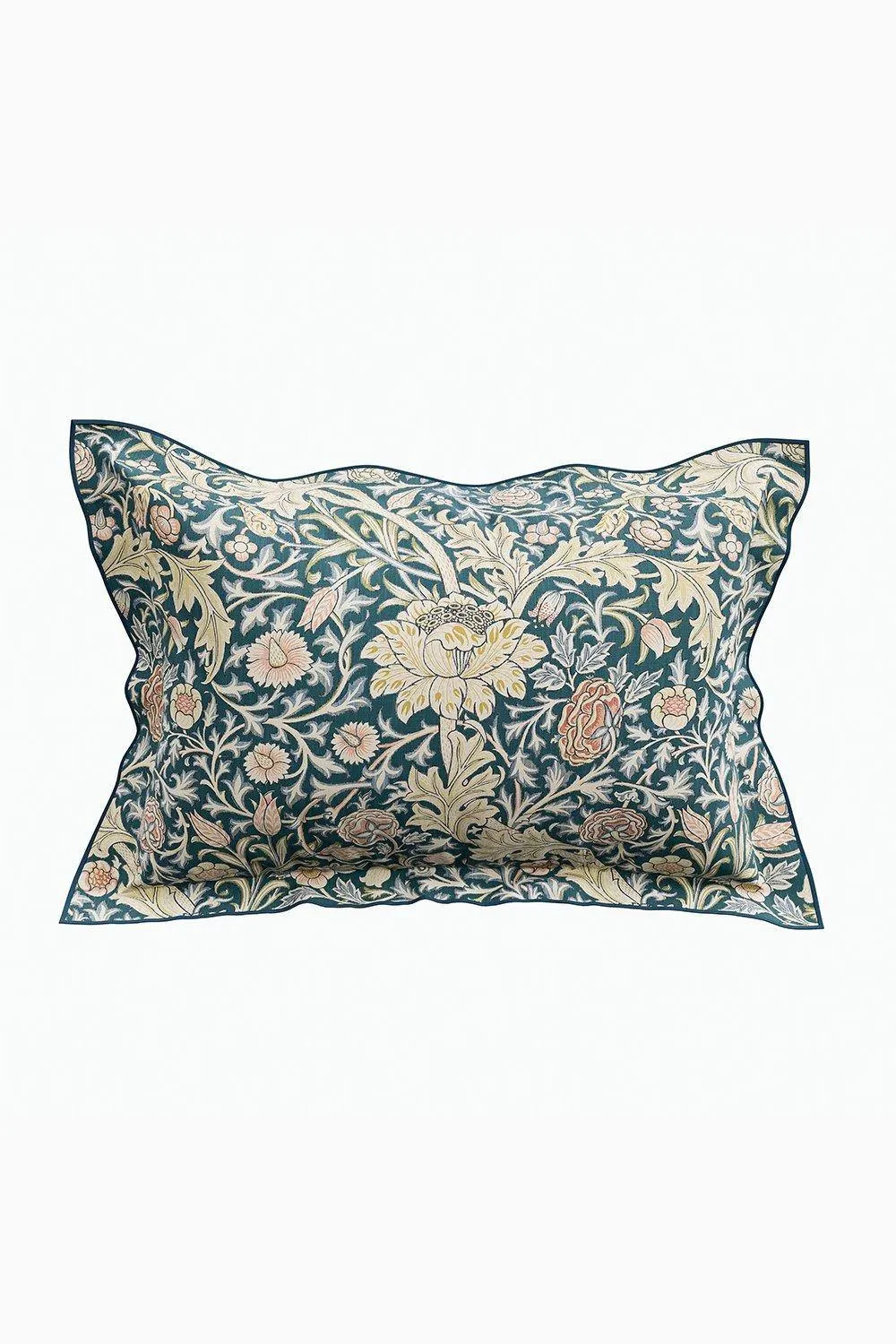 Morris & Co 'Trent' Cotton Duvet Cover Set in Blue 4
