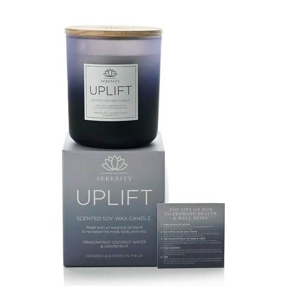 Serenity Uplift Dragonfruit, Coconut & Grapefruit Candle 1