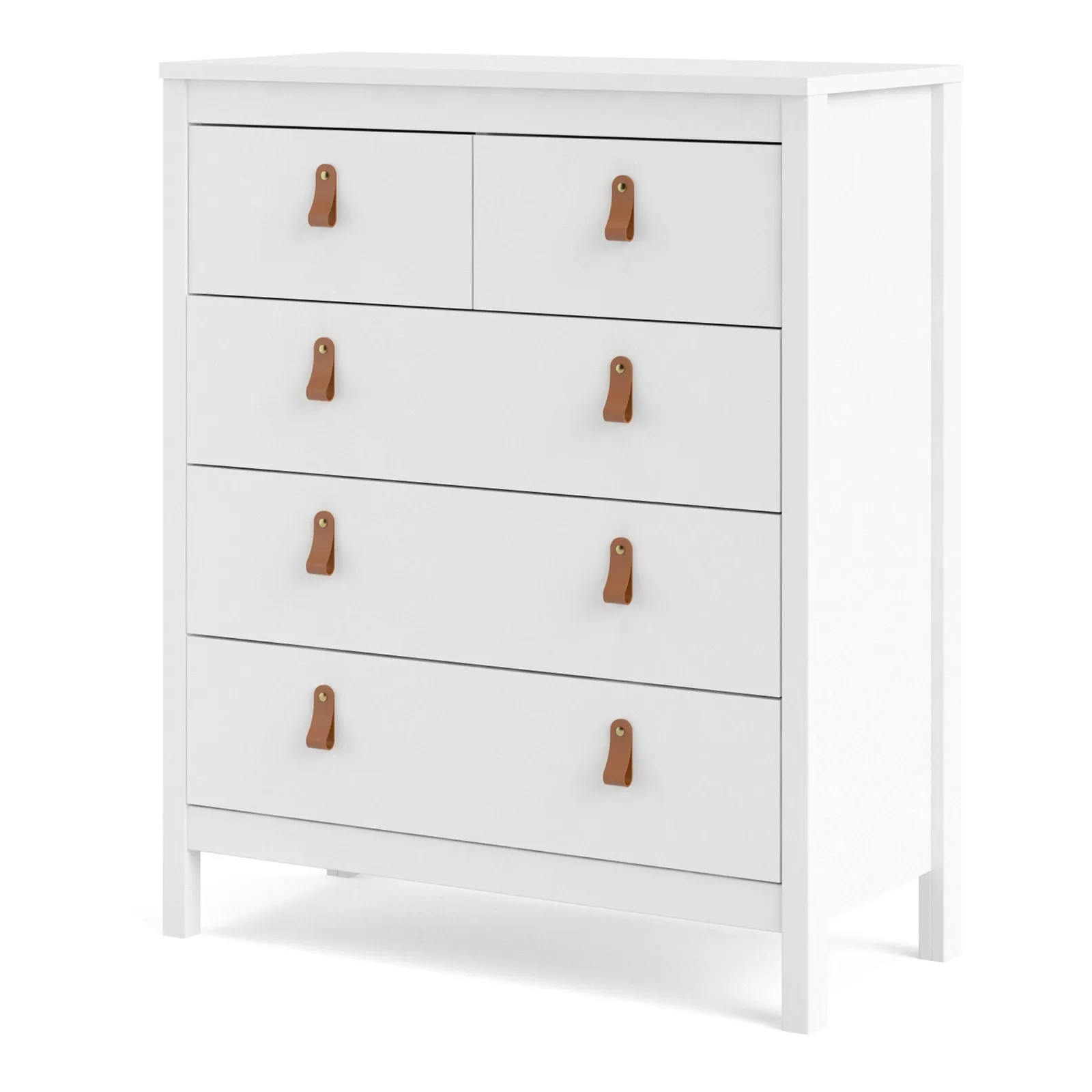 Furniture To Go Barcelona Chest 3+2 Drawers in White 3
