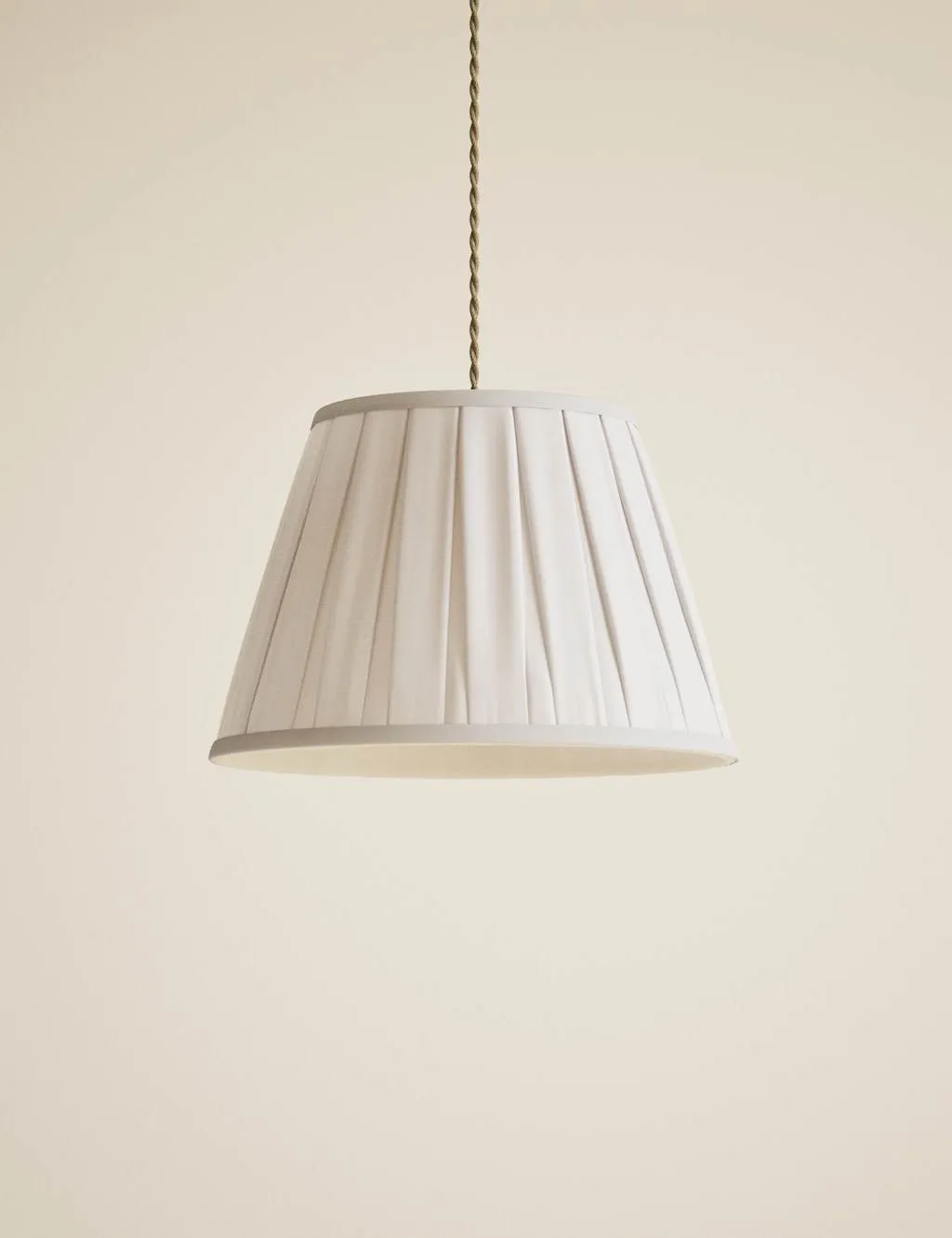 M&S Fabric Wide Pleated Shade Natural