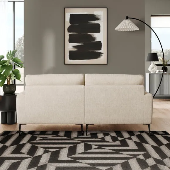 Lawson Chunky Tonal Weave Corner Chaise Sofa 3