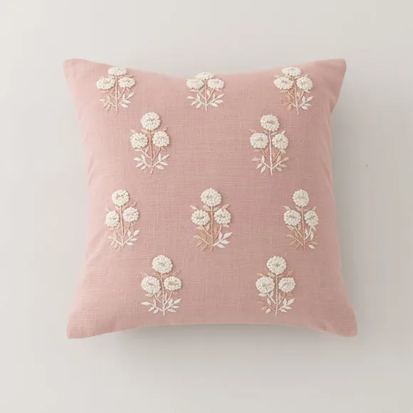 French Knot Floral Cushion Cover 3