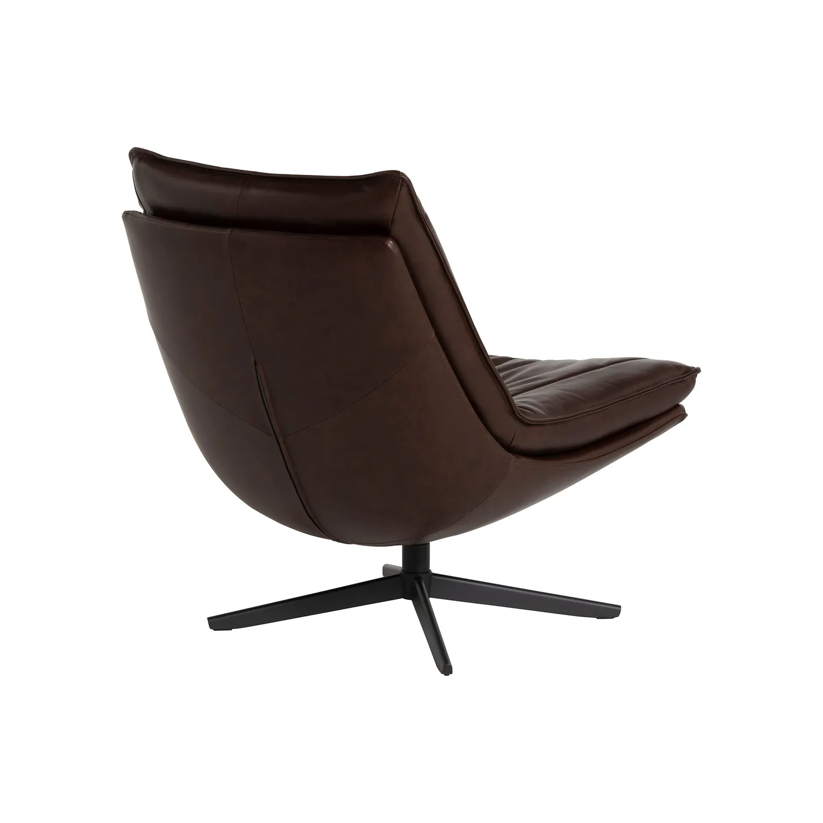 Cormac Swivel Armchair, Brown Leather | Barker & Stonehouse 5