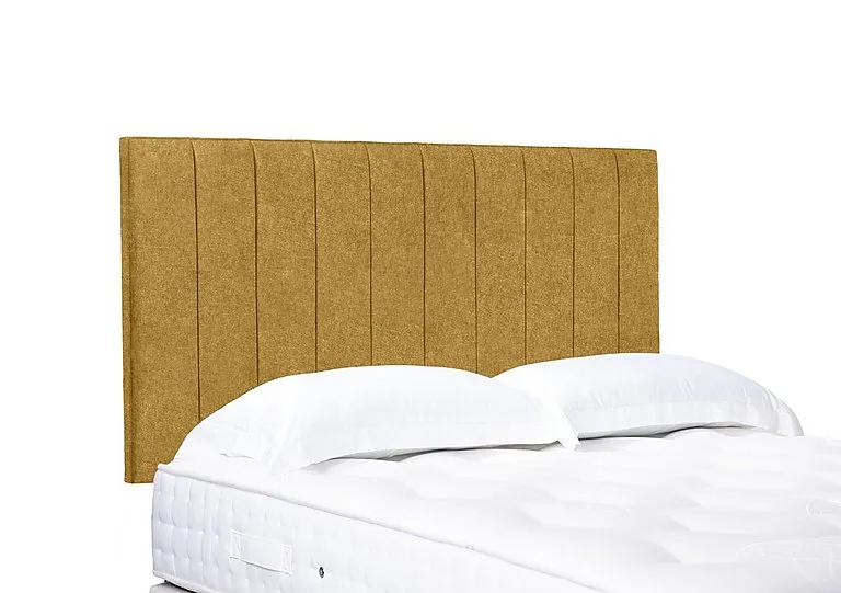 Artisan Collection Elyse High Strutted Headboard - Single - Tweed Mustard