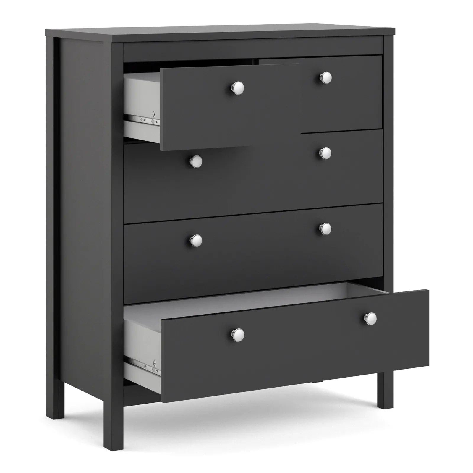 Furniture To Go Madrid Chest 3+2 Drawers in Black 4