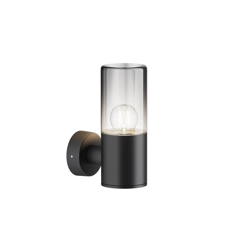 Netlighting Amas Outdoor Modern Wall Lamp Graphite IP54 1xE27 in Grey
