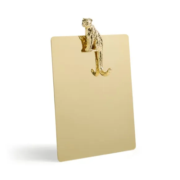 Leopard Gold Metal Freestanding Memo Board 3