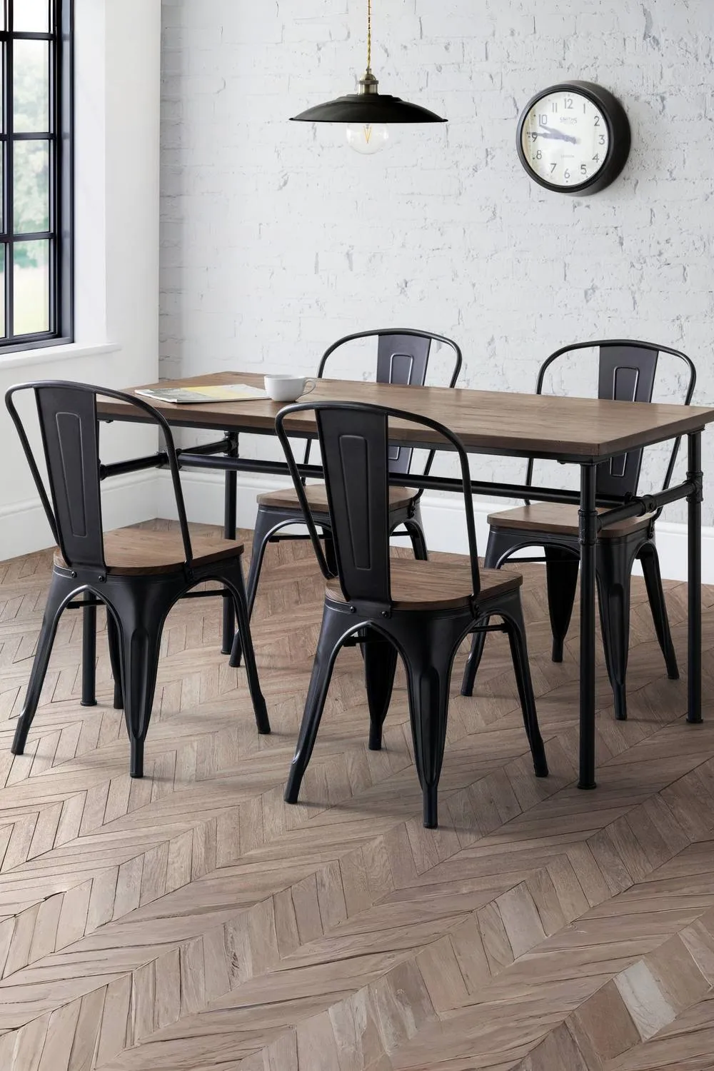 Julian Bowen Carnegie Rectangular 4-6 Seater Dining Table in Natural 2