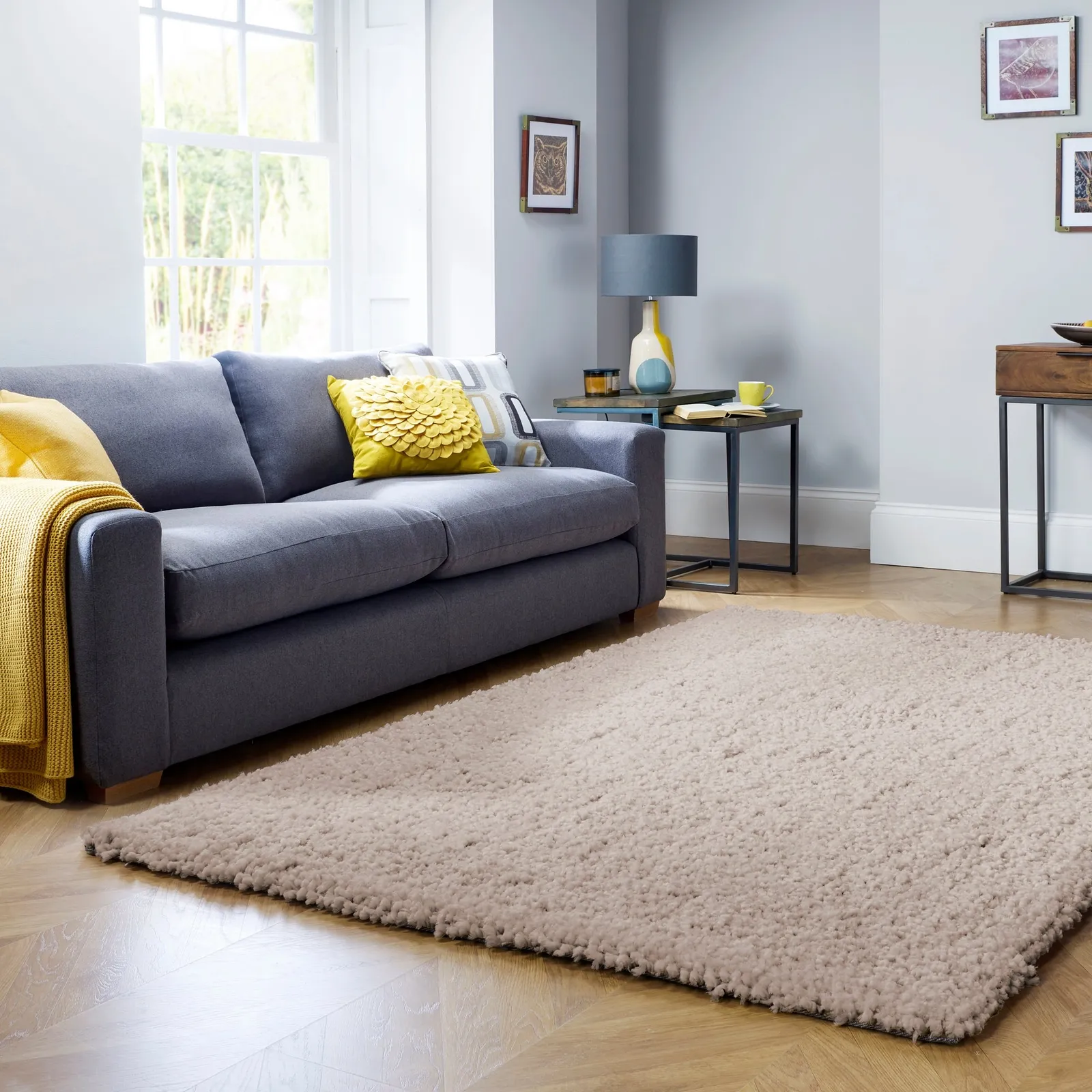 Bertie Shaggy Rug Brown