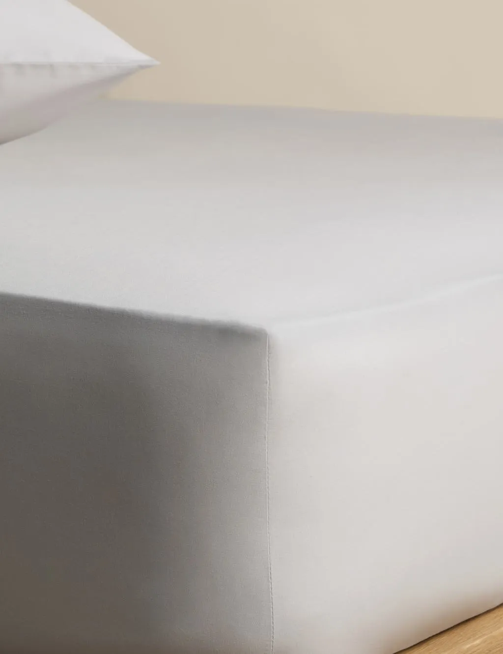 M&S Pure Cotton 180 Thread Count Deep Fitted Sheet Dove