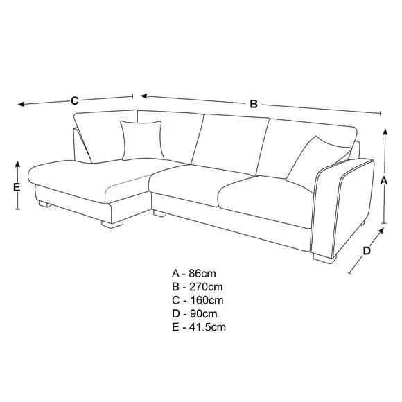 Carson Deep Sit Vivalife Stain-Resistant Fabric Corner Sofa 5