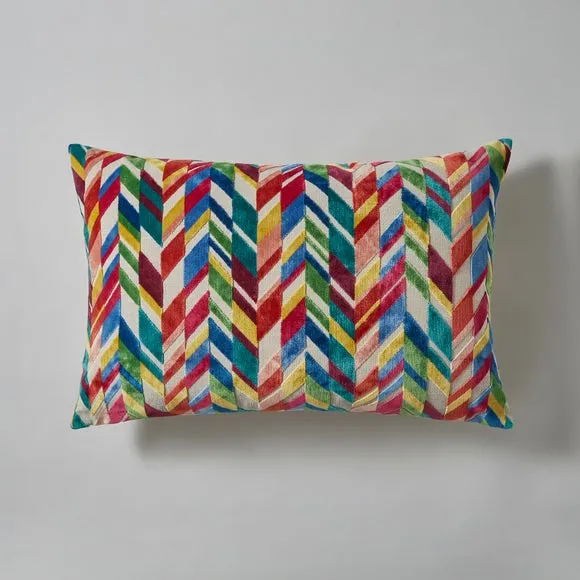 Cut Velvet Brights Reverie Cushion 3