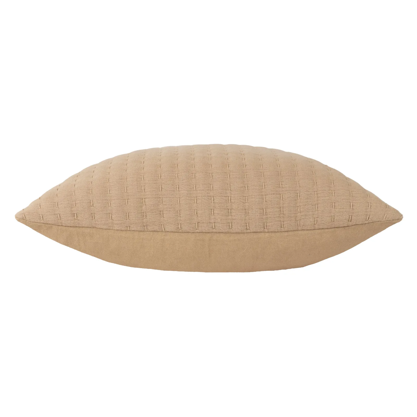 Yard Hush Stitched 100% Cotton Cushion in Taupe 4