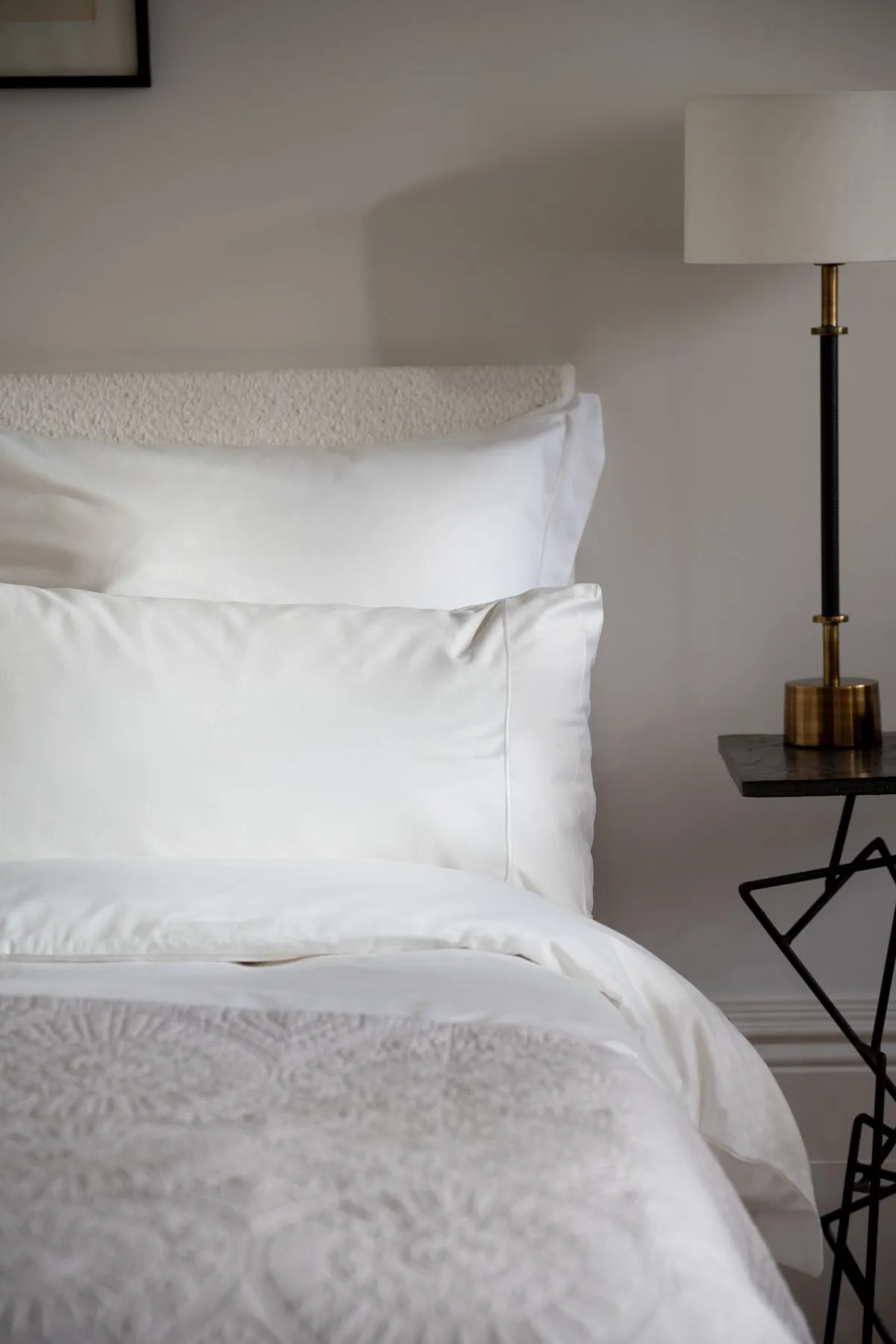 Soak&Sleep White 400TC Egyptian Cotton 30cm Fitted Sheet