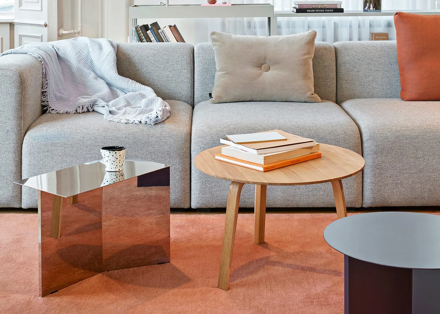 HAY Bella Coffee Table Lacquered Oak 60 x 39cm 3