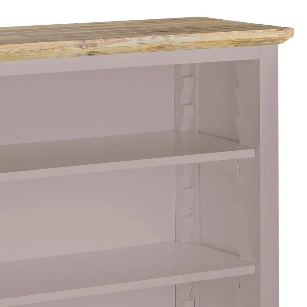Statement Furniture Florence Bookcase with Adjustable Shelves, Fully Assembled Bookshelf in Taupe 3