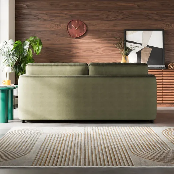 Zoe II Velvet 3 Seater Sofa 2