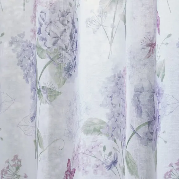 Wild Hydrangea Slot Top Voile Panel 3