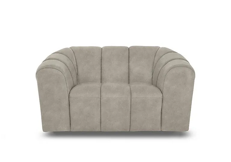 Rhianna Fabric Cuddler Chair - Marble Cream