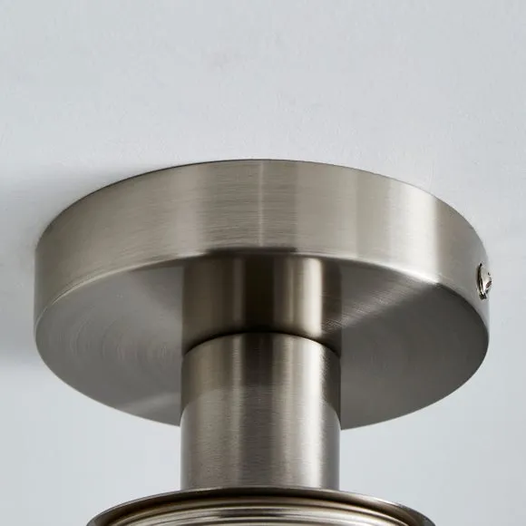Amelie Opal Glass Flush Ceiling Light 4