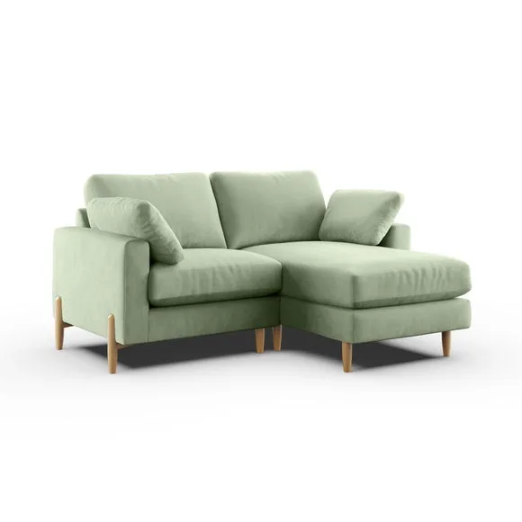 Apollo Vintage Velvet Corner Chaise Sofa 6