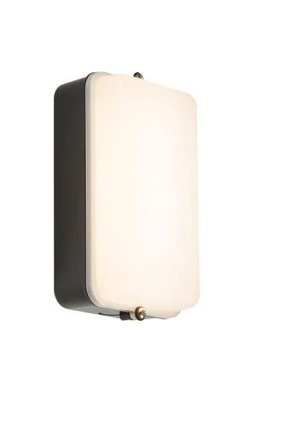 Netlighting LED Security Amenity Bulkhead Black Base with Opal Diffuser Cool White 4000K 230V IP54 5W