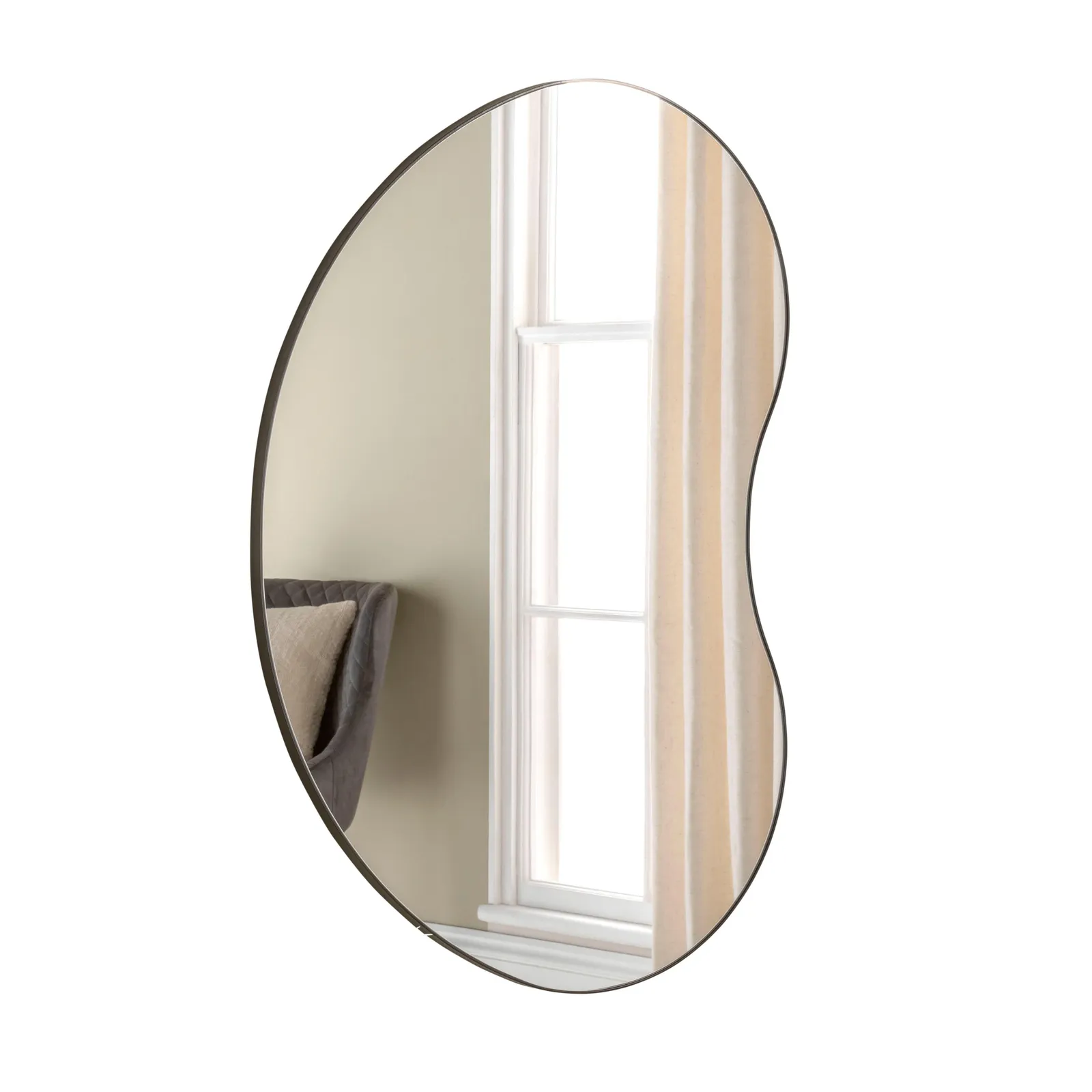 Yearn Mirrors Large Pebble Mirror black 111x81cm 4