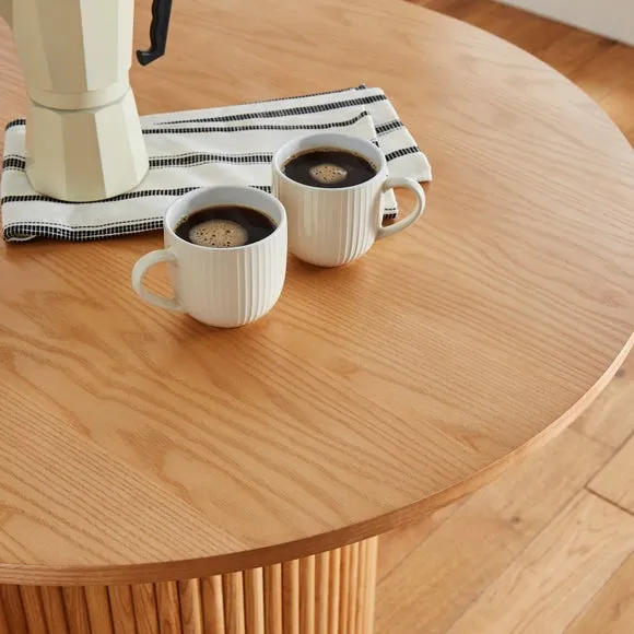 Amari 6 Seater Oval Dining Table, Ash Brown 3