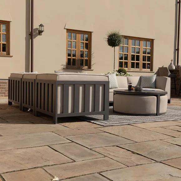 Maze Ibiza Large Corner Garden Sofa Set with Round Coffee Table 5