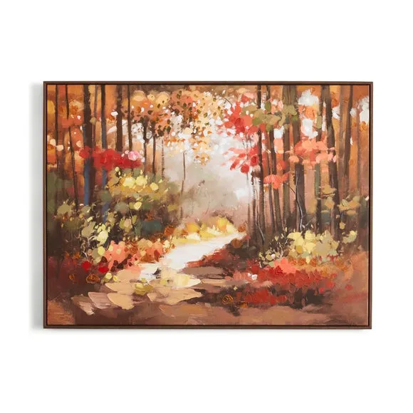 Autumnal Forest Framed Canvas 3