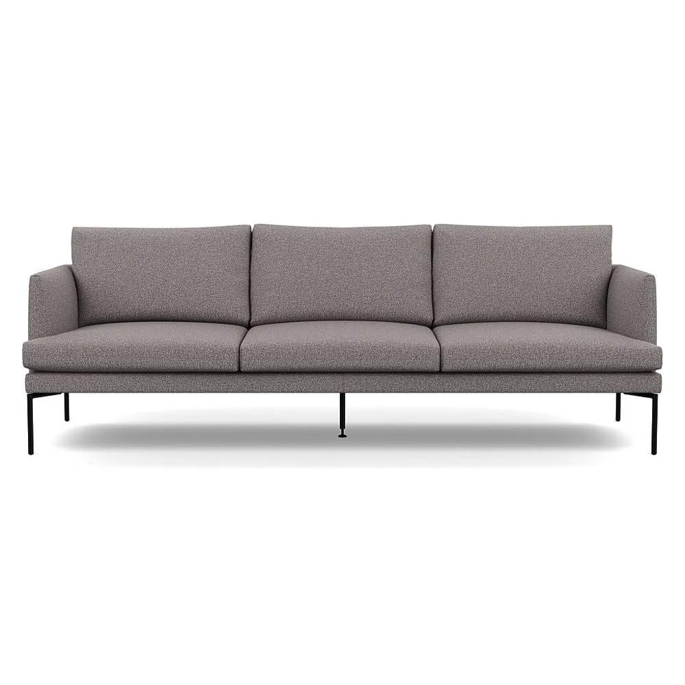 Heal's Matera 4 Seater Sofa Loop Boucle Granite Black Feet 1