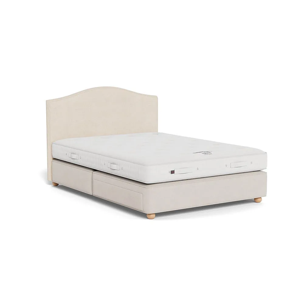 Vispring Iris King Headboard Chain Weave Fawn 750
