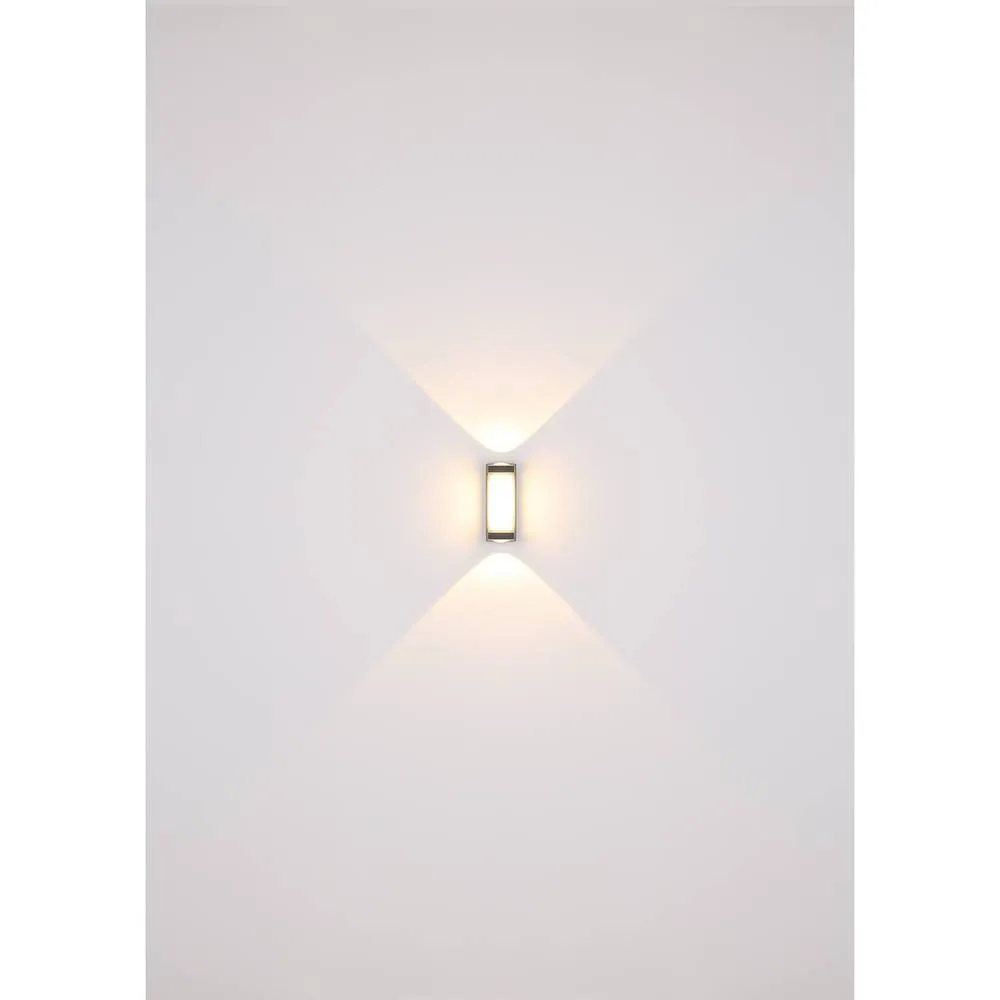 Netlighting Plixon Outdoor Modern Wall Lamp Anthracite Matt IP54 LED 3000K in Grey 6