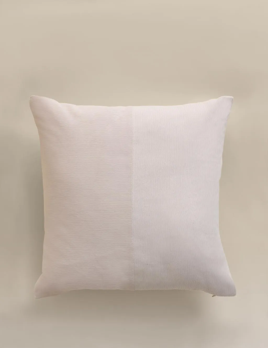 M&S Pure Cotton Washed Cord Cushion Ecru